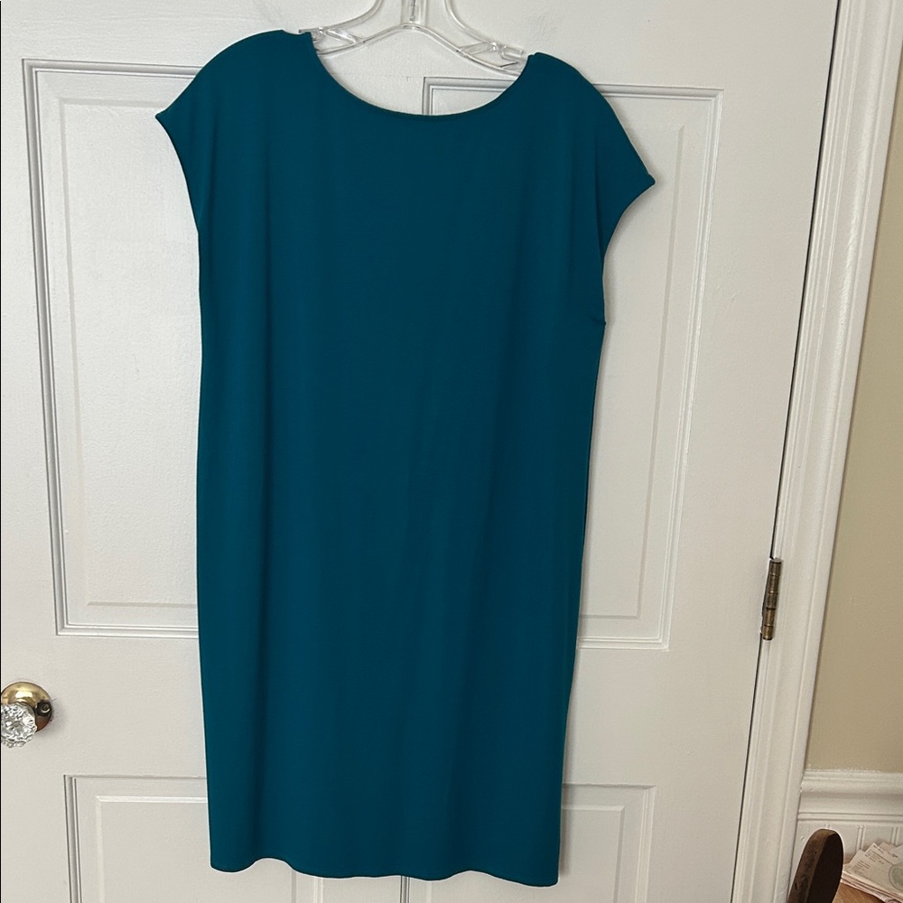 Eileen Fisher Turquoise /Teal Midi Dress S
